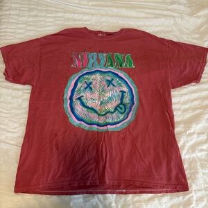 Urban Outfitters Red Graphic Tee